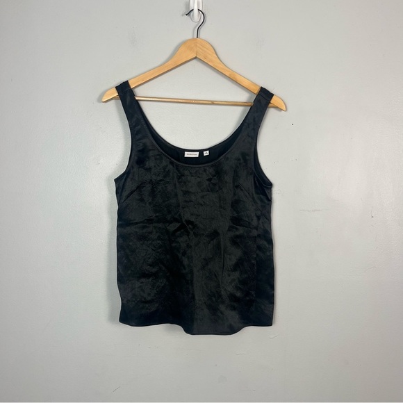 Artizia Babaton Dedicate Satin Top Satin scoopneck black size small - Picture 1 of 7